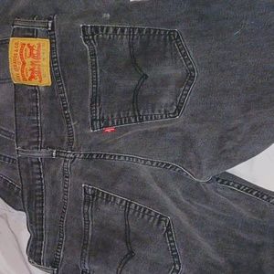 Mens BlackLevi Skinny Slim Cut Jeans